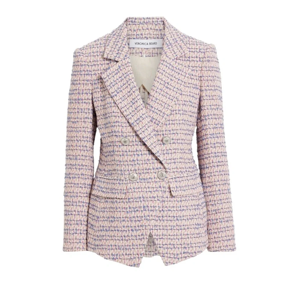 VERONICA BEARD Taja Tweed Pink Dickey Jacket Blazer 4 New with tags - Picture 10 of 10
